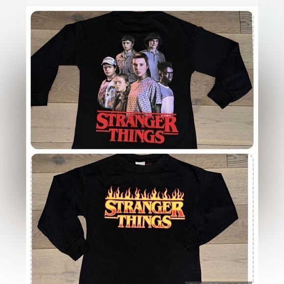 Zara X Strangers Things Little Boys Long Sleeve Tee - Picture 1 of 3